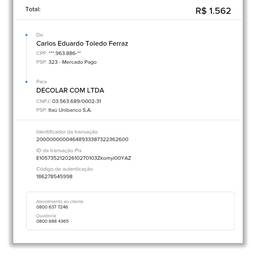 Antes - Editar valor do recibo de pagamento