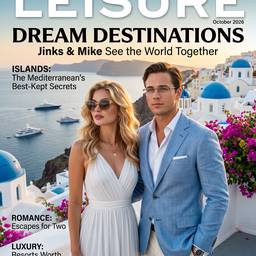 Santorini Travel Magazine Cover