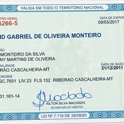 Brazilian ID Card Edit