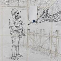 After - Pencil Sketch Zoo Portrait