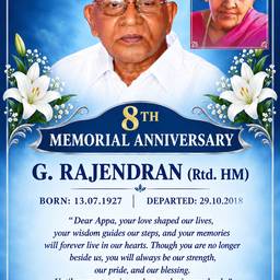 Memorial Anniversary Poster