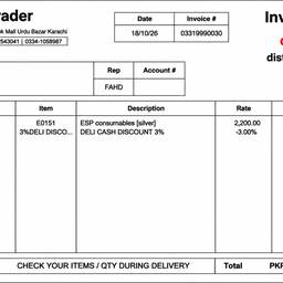 Custom Invoice Edits with AI
