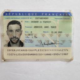 Depois - Edição de nome na carteira de identidade francesa