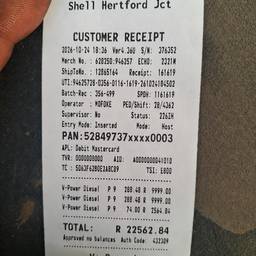 Gas Receipt Time Edit