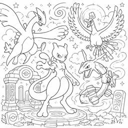 Legendary Pokémon Coloring Page