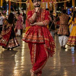 Nachher - Festliches Garba-Nacht-Porträt
