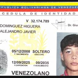 Après - Modification de Carte d'Identité Vénézuélienne