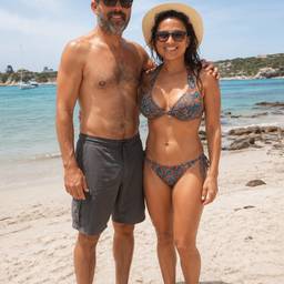 Full Body Beach Couple