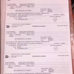 French School Certificate Edit