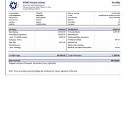 Payslip Job Title Edit