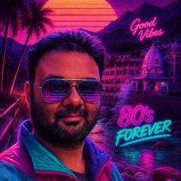 80s Synthwave Photo Edit
