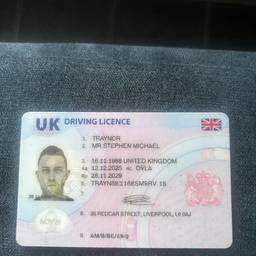 After - UK Driving Licence Surname Edit