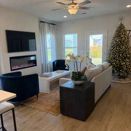 Christmas Living Room Staging
