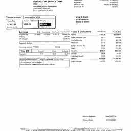 Edit Address on Paystub