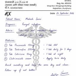 Handwritten Doctor Prescription Pad