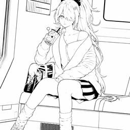 Halftone-Free Manga Line Art
