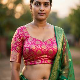 Traditional Saree Portrait