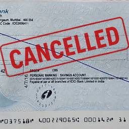 After - Cancelled Cheque Stamp