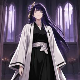 Anime Priestess Standing Pose