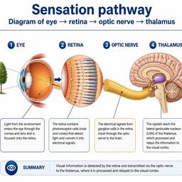 Sensation Pathway Educational Poster