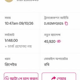 Payment Screenshot Balance Edit