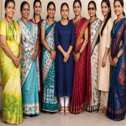 Same Woman, Nine Saris