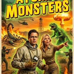 Atomic Monsters Retro Poster