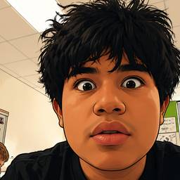 Surprised Cartoon Selfie