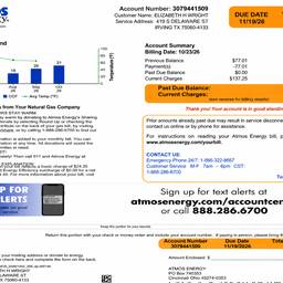 Updated Utility Bill Edit