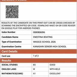 Edit Exam Result Document