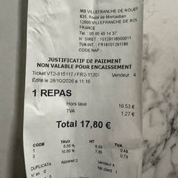 French Receipt Date Edit