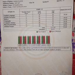 Report Card Grade Edit