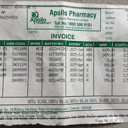 Pharmacy Invoice Edit