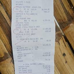 Edit Receipt Numbers AI