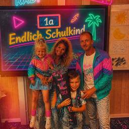 80s Style Family Photo
