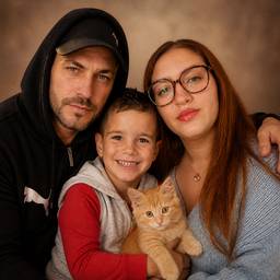 Family Portrait with Pet