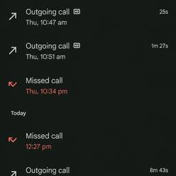 Call Log Time Edit