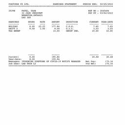 Edit Text on Bank Statement