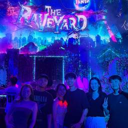Before - Neon Group Photo Merge