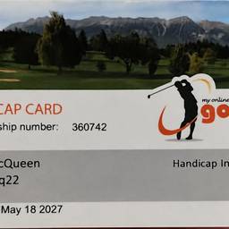 Golf Handicap Card Edit