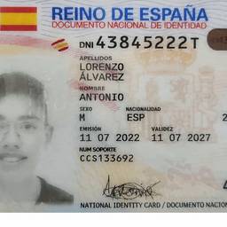 Depois - Edição de Ano de Nascimento em Documento de Identidade Espanhol