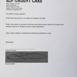 Doctor's Note Date Edit
