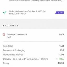 After - Food Receipt Edit