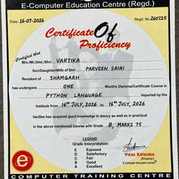 Edit Certificate Document