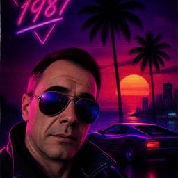 80s Vaporwave Style Edit