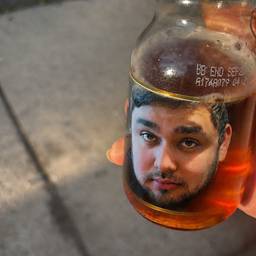 After - Beer Bottle Face Swap