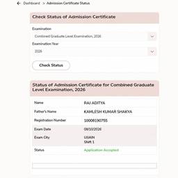 Depois - Edição de Certificado de Exame