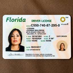 Sharp Driver's License Scan