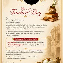 Restaurant Promo Mailer Design