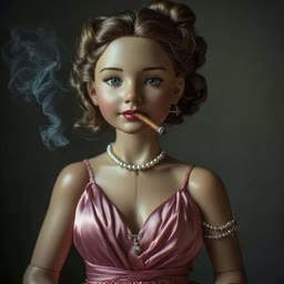 After - 3D Doll Smoke Portrait